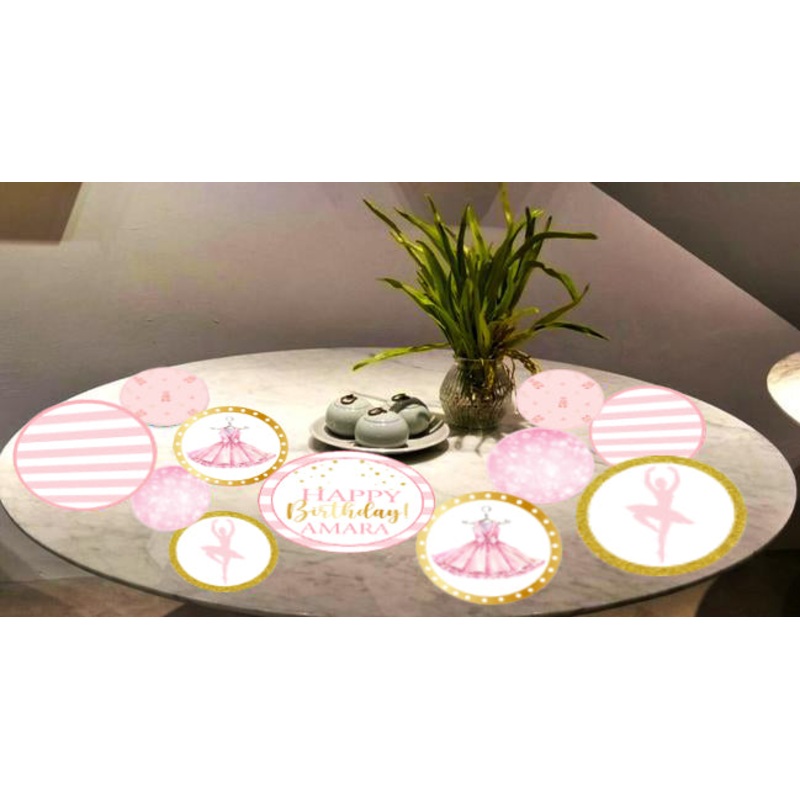 Ballerina Theme Birthday Party Table Confetti for Decoration