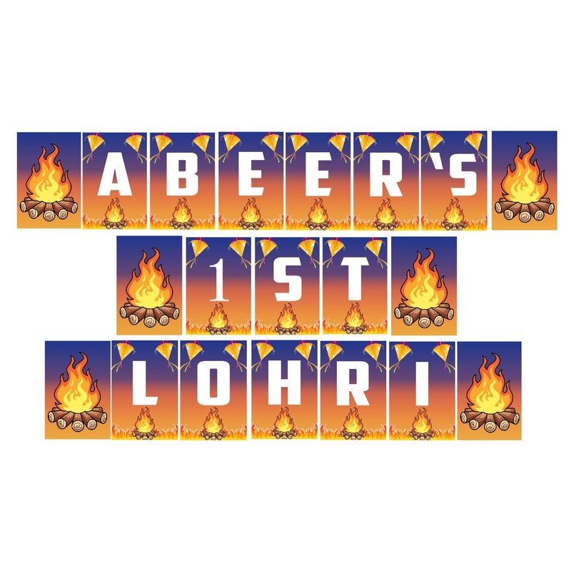 Lohri Party Banner For Decoration