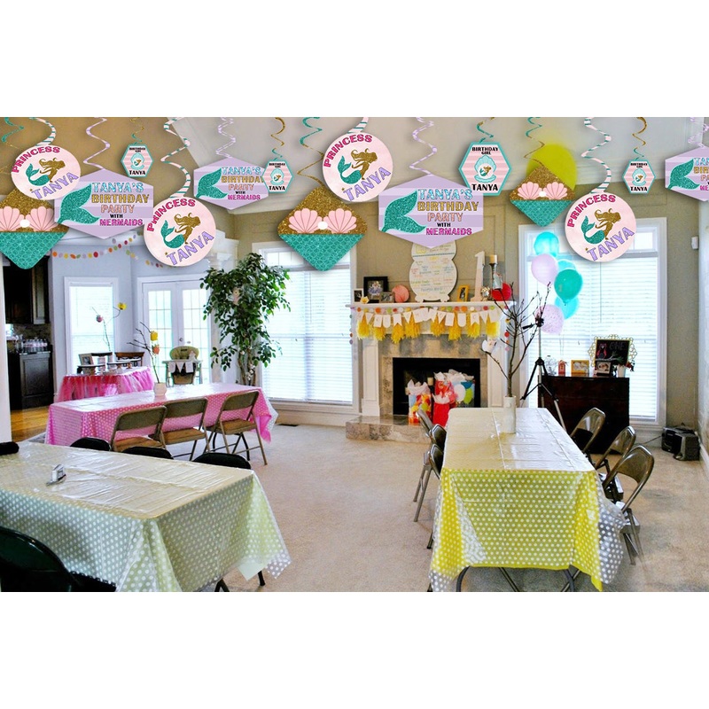 Mermaid Theme Birthday Party Theme Hanging Set for Decoration
