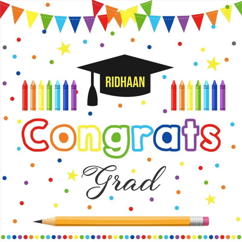 Personalize Graduation Backdrop Banner