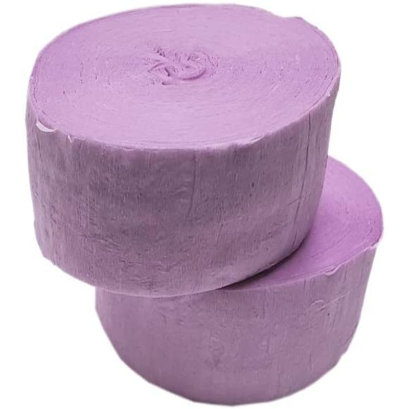 Purple Crepe Paper Crepe Paper Streamer (6 Piece) - Party Supplies For Parties, Baby Shower, Bridal Shower