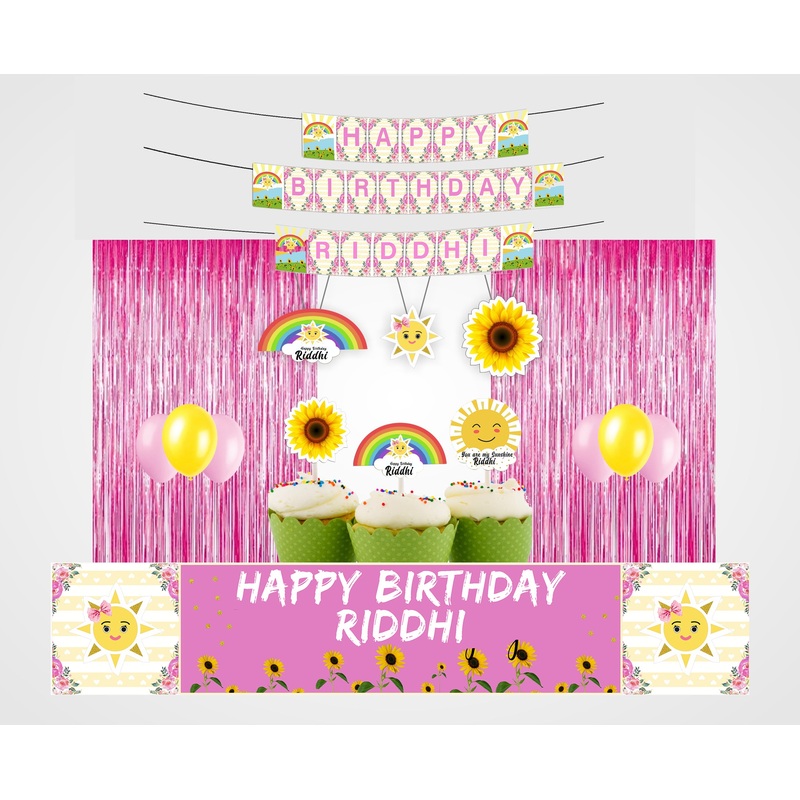 Sunshine Theme Birthday Party Decoration Kit