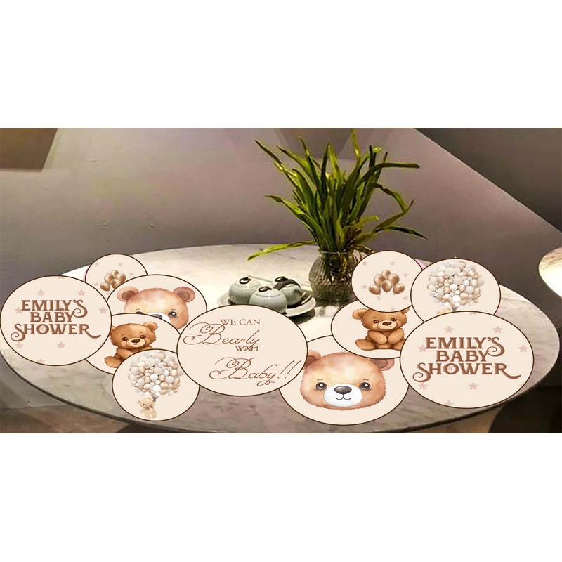 We Can Bearly Wait Theme Baby Shower Party Table Confetti for Decoration