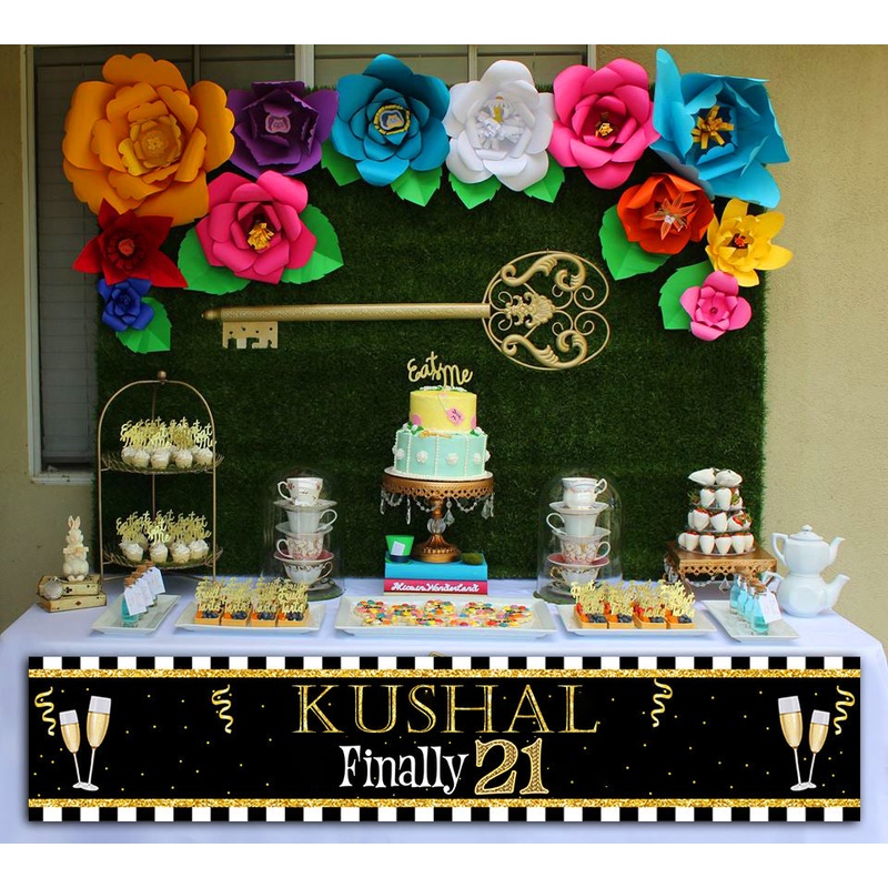 21st Birthday Long Banner for Decoration