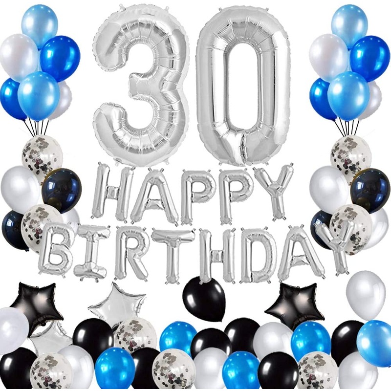 30th Birthday Decorations  Party Supplies Set
