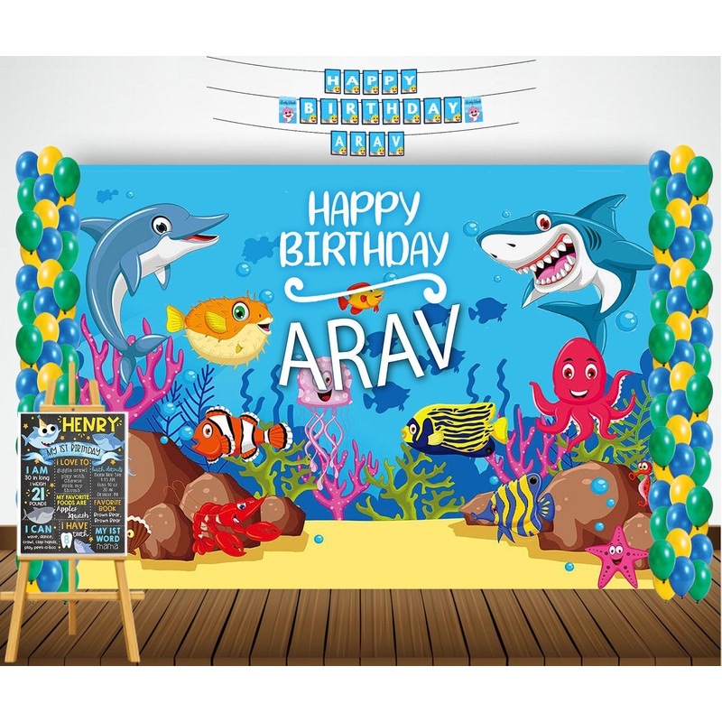 Baby Shark  Birthday Party Complete Customized Kit