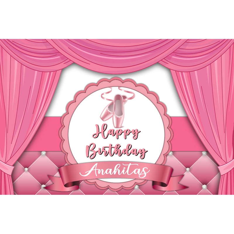 Ballerina Theme Party Backdrop