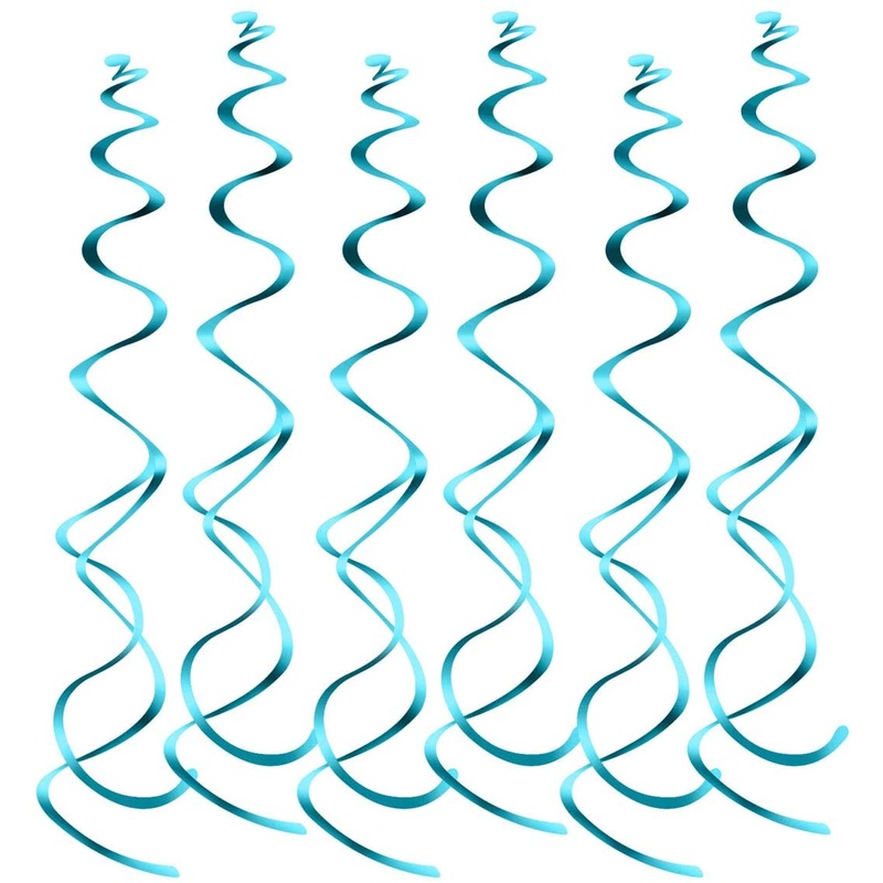 Blue Hanging Spiral Swirl Decorations, Ceiling Decoration For Birthday,Baby Shower , Anniversary