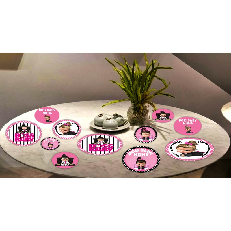Boss Baby Girl Theme Birthday Party Table Confetti