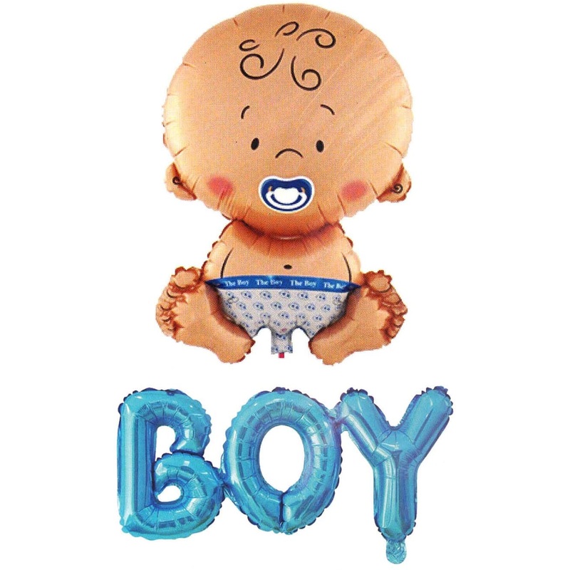 It'S A Boy Baby And Boy Banner Balloon Letter Helium Quality Foil Balloon For Baby Showers Party Supply Decorations