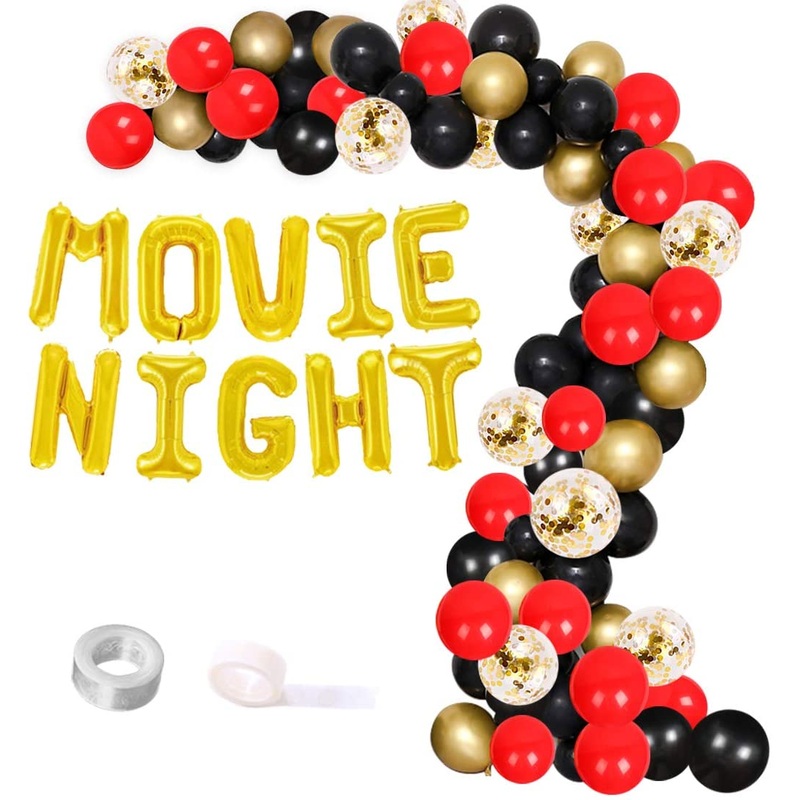 Movie Night Theme Balloon Arch Kit for Decorations