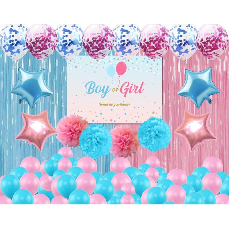 Pink Or Blue Party Complete Decoration Kit
