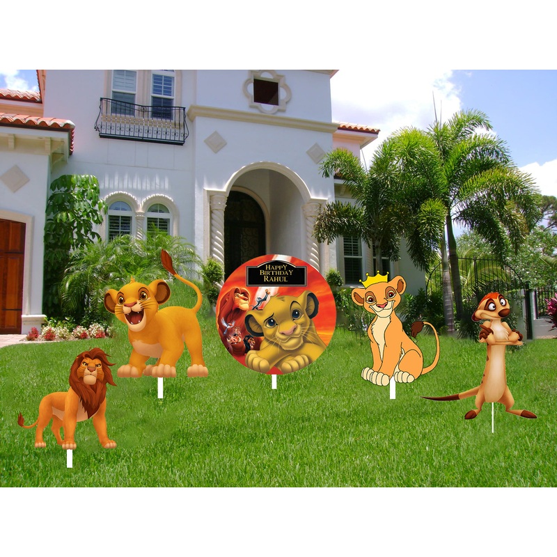 The Lion King Theme Birthday Party Cutouts