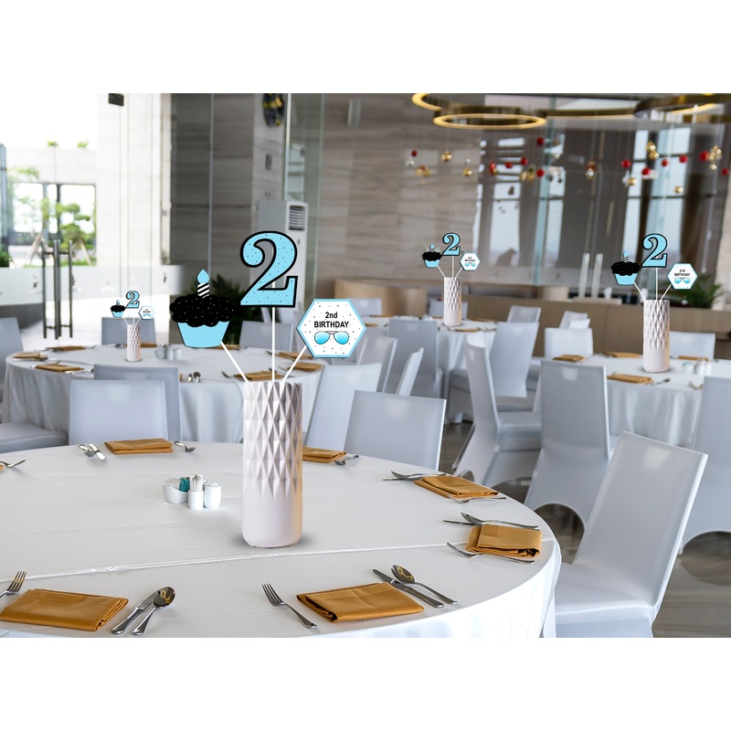Two Cool theme Birthday Party Table Toppers for Decoration