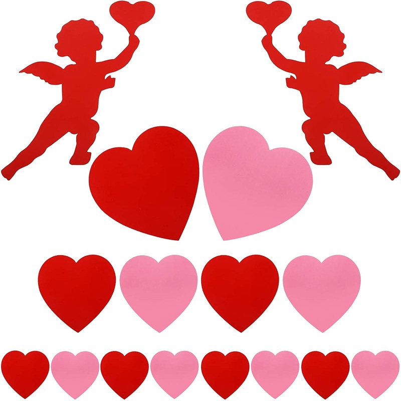 Valentine Party Heart Shaped Paper Cutouts