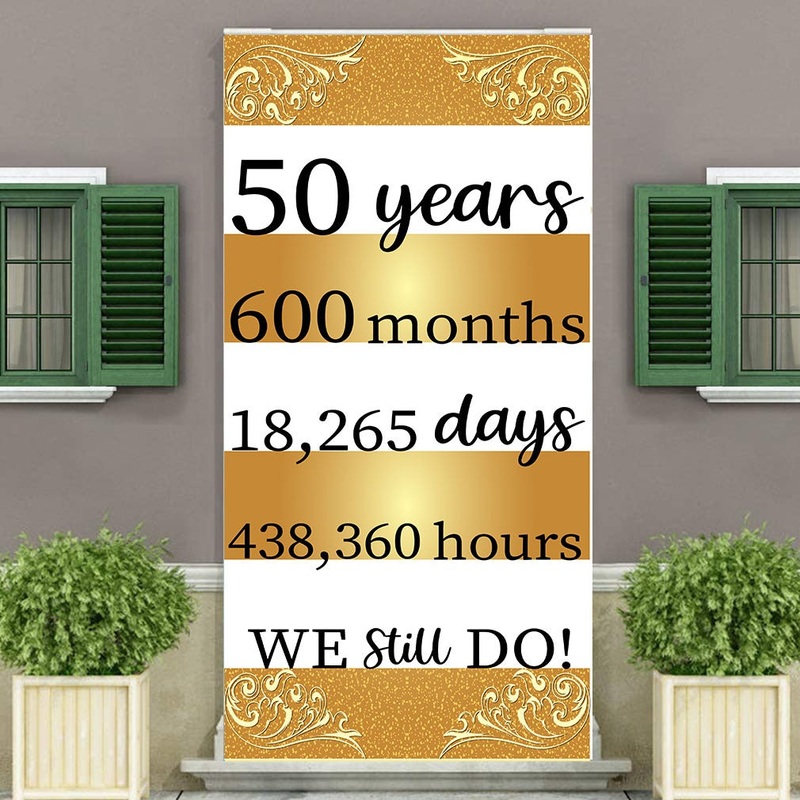 50th Anniversary Customized Welcome Banner Roll up Standee (with stand)