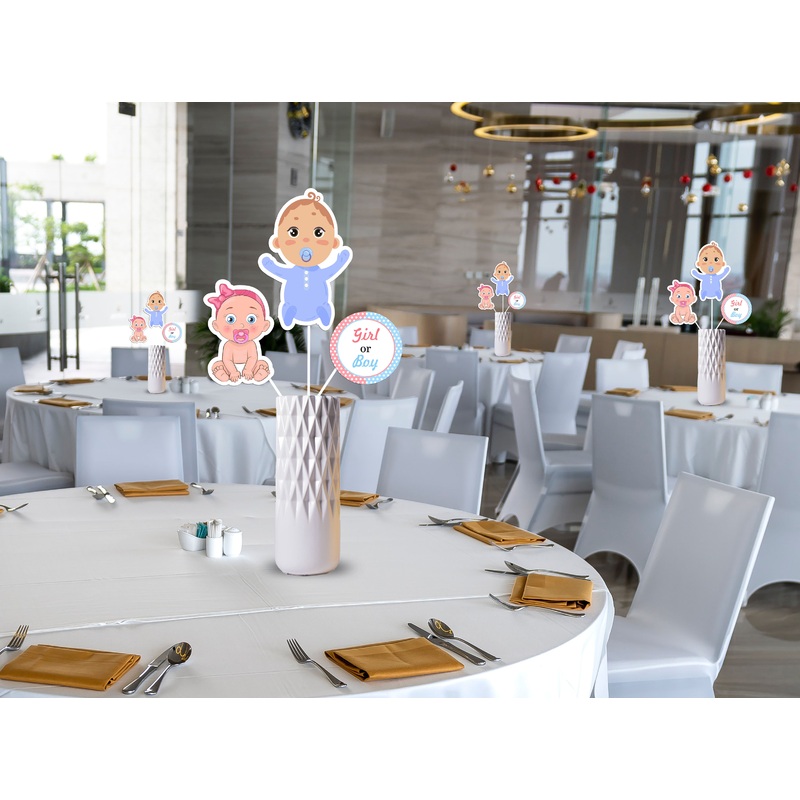 Baby Shower Party Table Toppers for Decoration