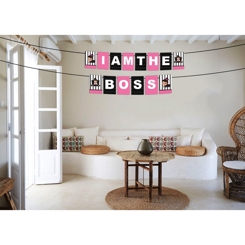 Boss Baby Girl Theme Birthday Party Banner for Decoration