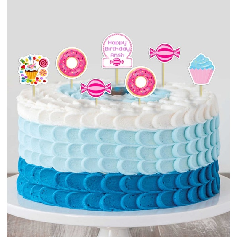 Candy Land Theme Birthday Party Cake Topper /Cake Decoration Kit