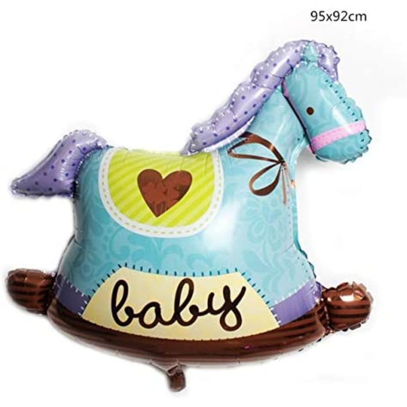 Horse Shape Baby Boy Balloon Helium Quality Foil Balloon For Baby Welcome/Shower Party Supply Decorations