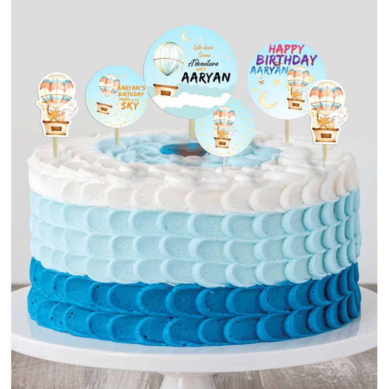 Hot Air Theme Birthday Party Cake Topper /Cake Decoration Kit