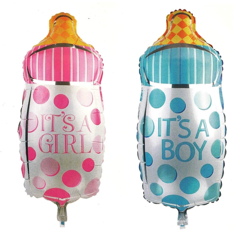 It'S A Boy And It'S A Girl Bottle Shaped Balloons. Helium Quality Foil Balloon For Baby Showers Party Supply Decorations