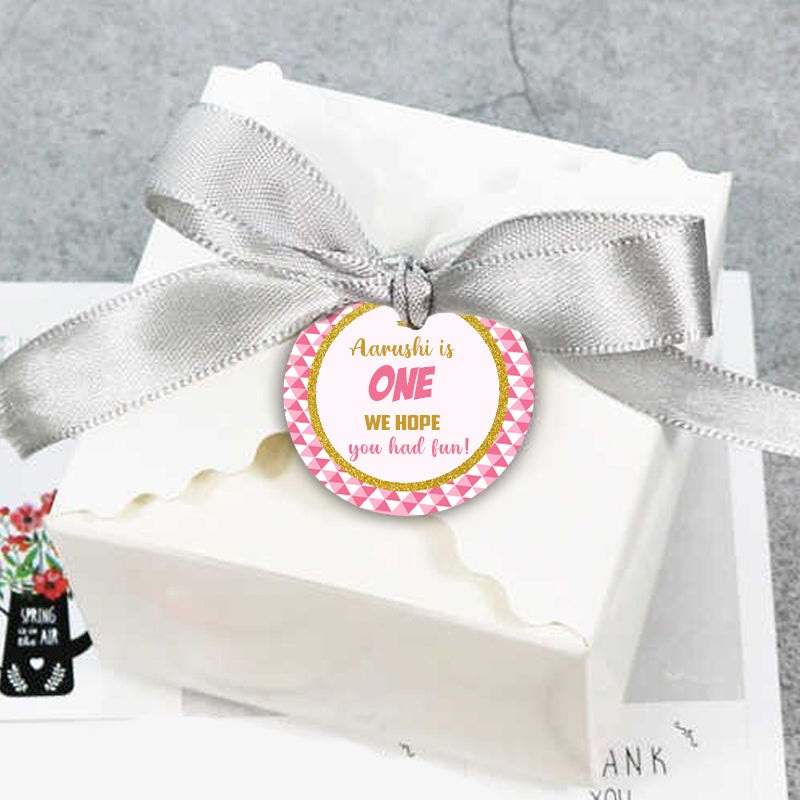 One Is Fun First Birthday Party Thank You Gift Tags