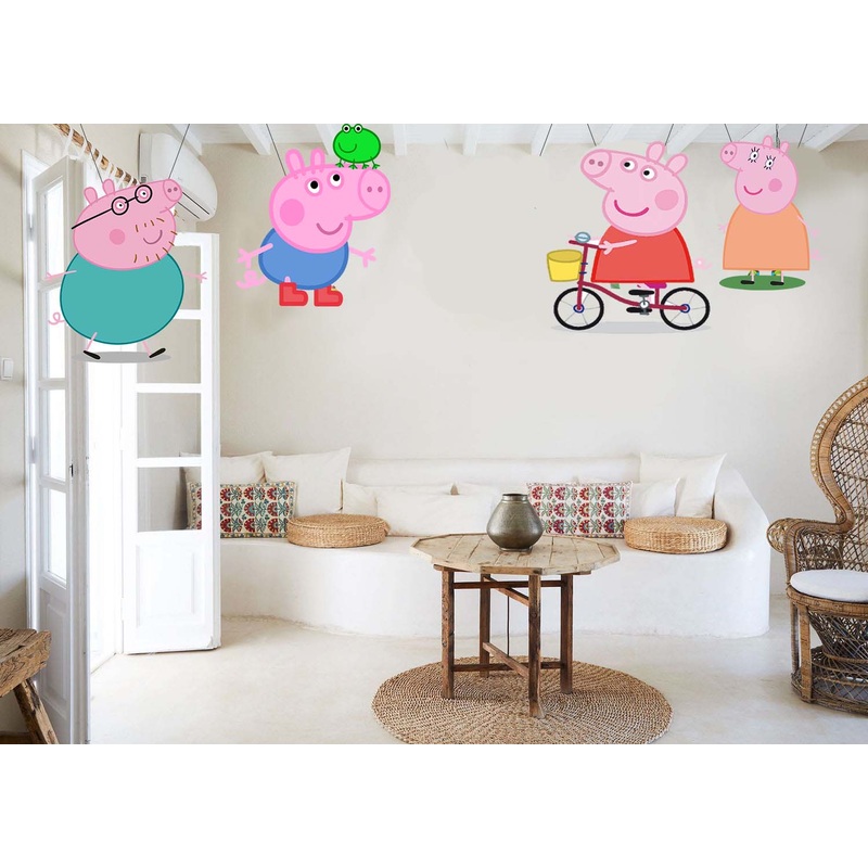 Peppa Pig Theme Birthday Party Hanging Set for Decoration
