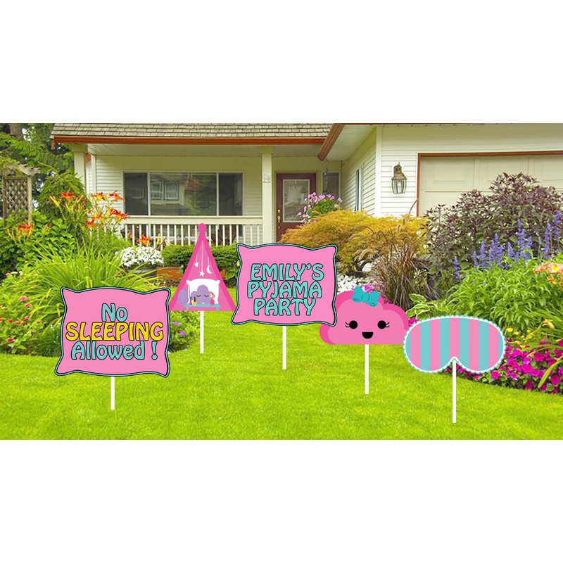 Pyjama Party Theme Birthday Party Cutouts