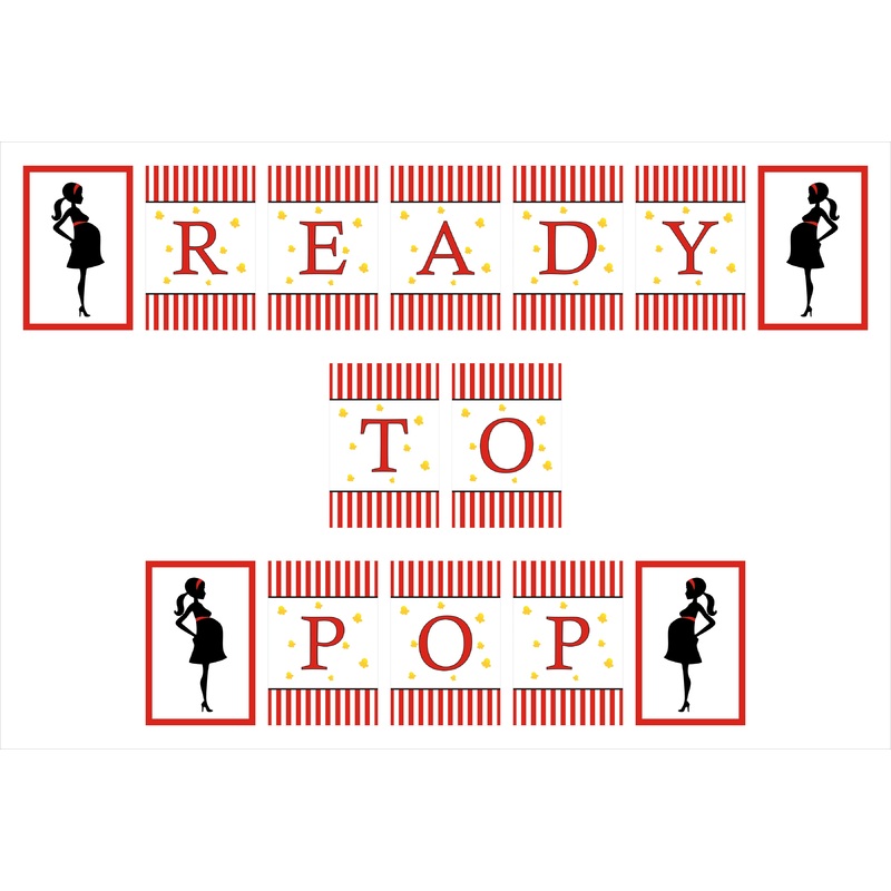 Ready to Pop Party Banner for Decoration