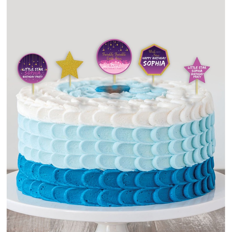Twinkle Twinkle Little Star Theme Birthday Party Cake Topper /Cake Decoration Kit