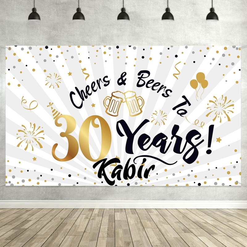 30th Birthday Party Backdrop