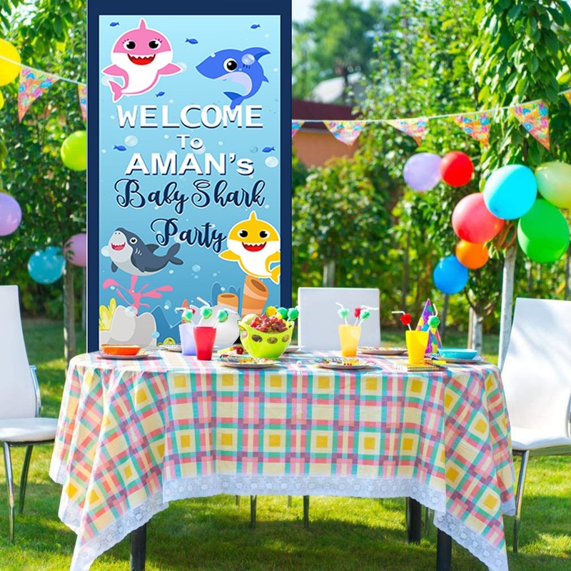 Baby Shark Customized Welcome Banner Roll up Standee (with stand)