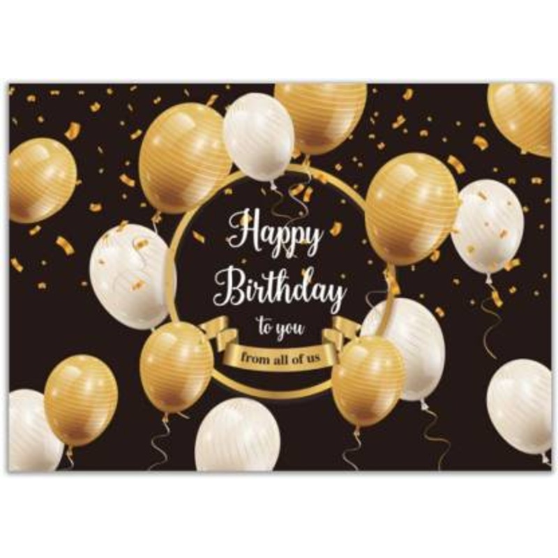 Birthday Party Backdrop Banner