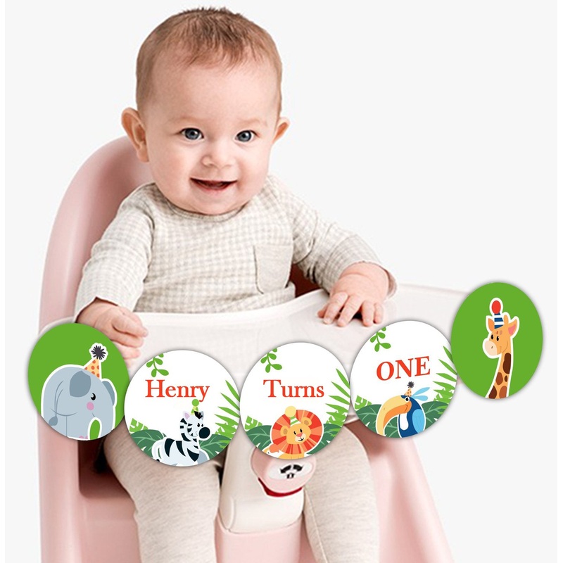 Jungle Theme Birthday Party Banner for Decoration