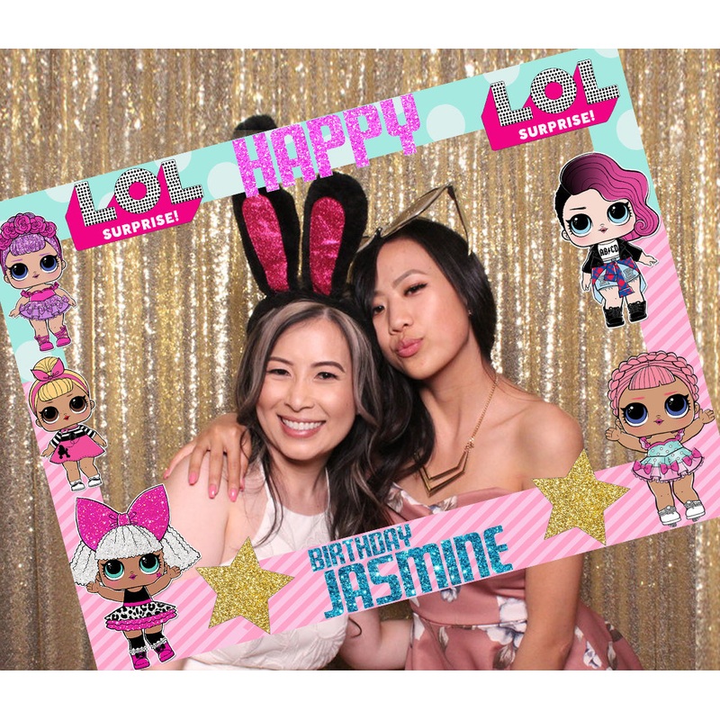 LOL Party Theme Birthday Party Selfie Photo Booth Frame