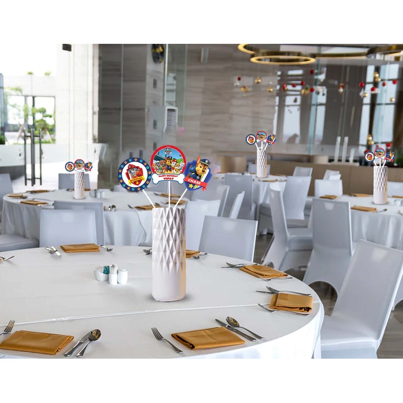 Paw Patrol Theme Birthday Party Table Toppers for Decoration