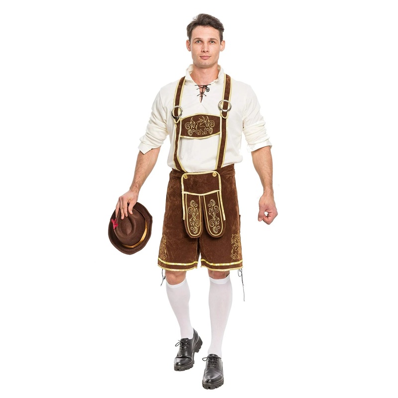 Spooktacular Creations Men's German Bavarian Oktoberfest Costume Set for Halloween Dress Up Party and Beer Festival Size XXL