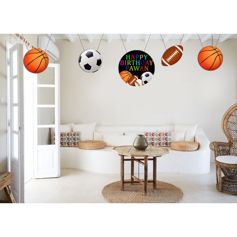Sports  Theme Birthday Party Theme Hanging Set for Decoration