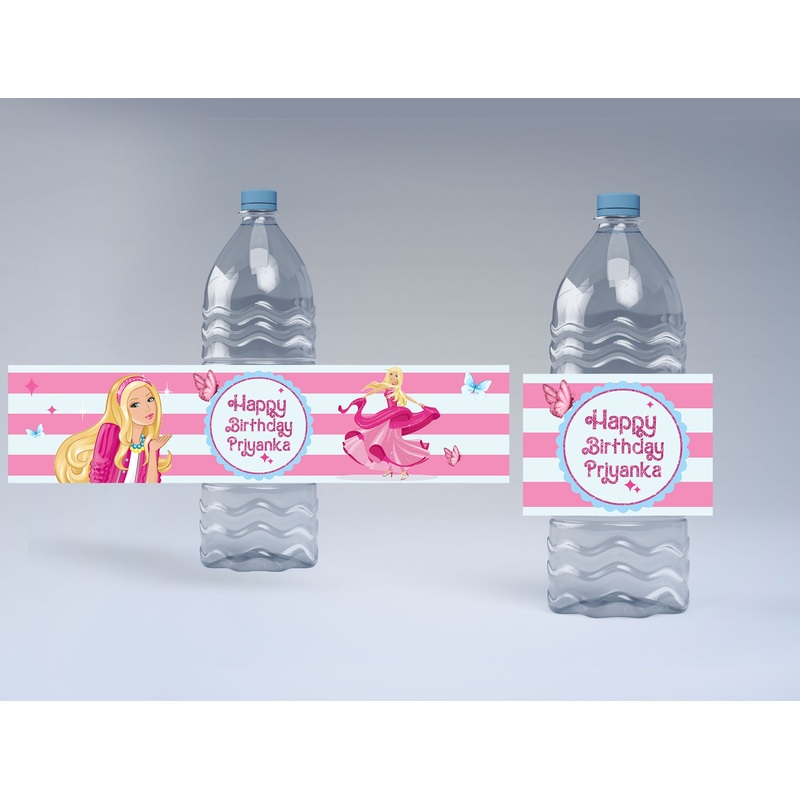 Theme Water Bottle Labels