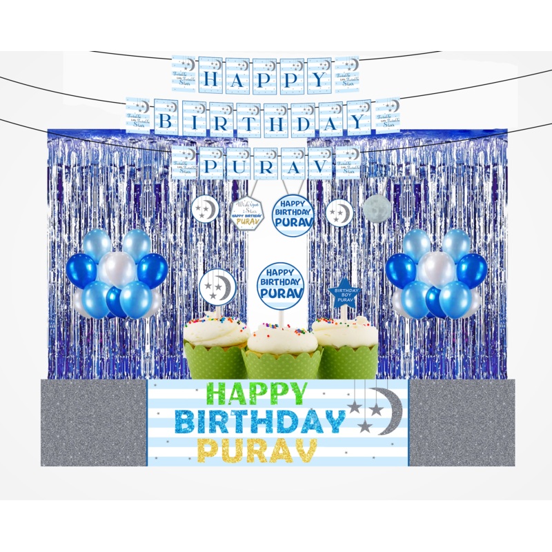 Twinkle Twinkle Little Star Theme Birthday Party Decoration Kit