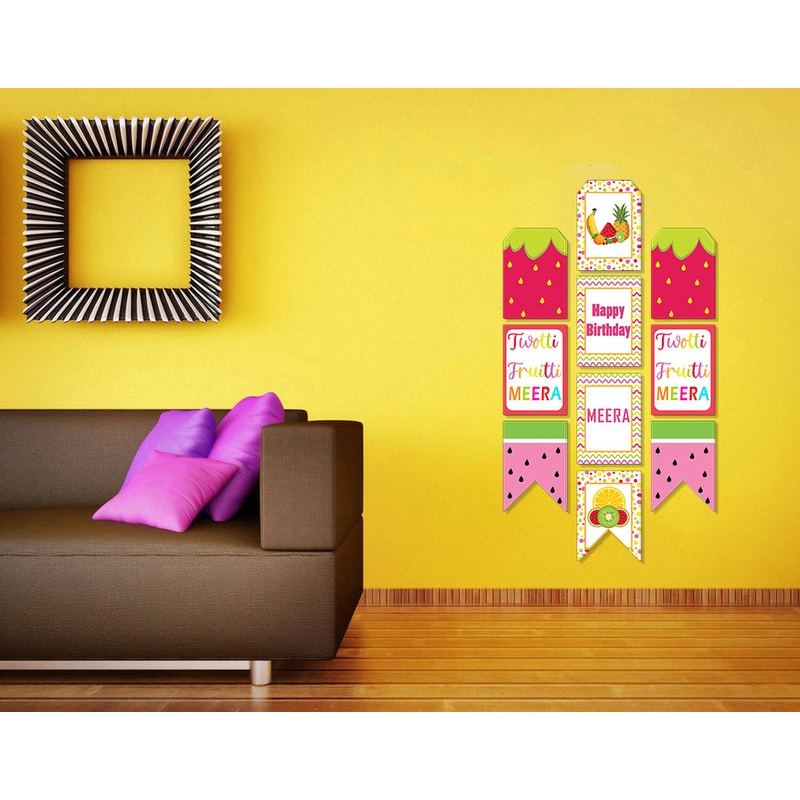 Twotti Fruity Theme Birthday Paper Door Banner for Wall Decoration