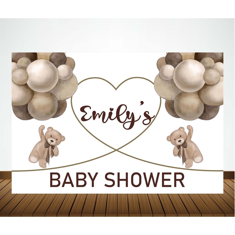 We Can Bearly Wait Theme Baby Shower Party Decoration Backdrop