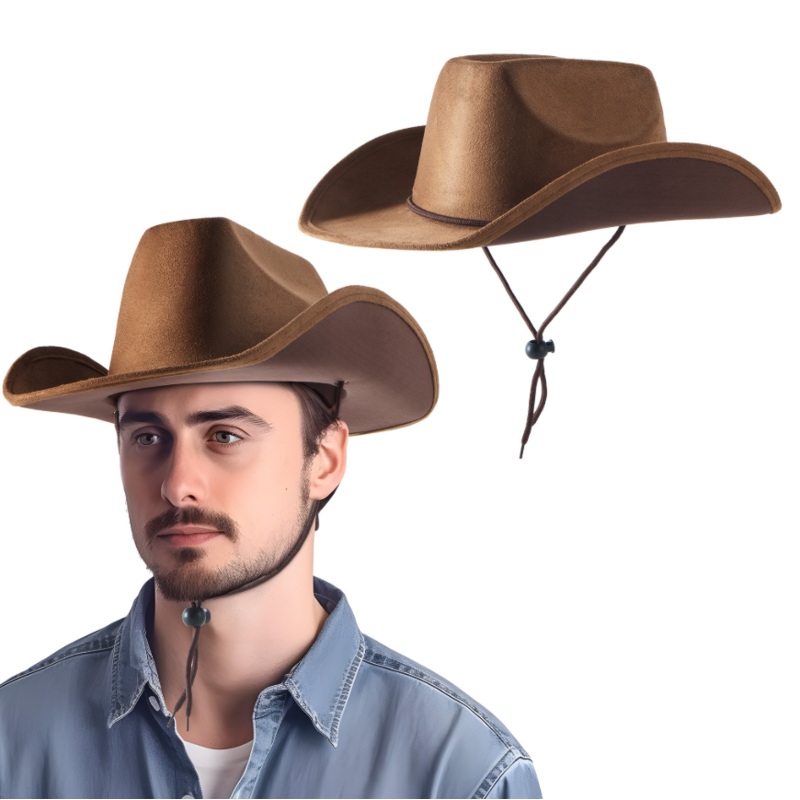 Joyfy Cowboy Hat for Adults and Kids, Western Cowboy Hat for Halloween Costume Accessory