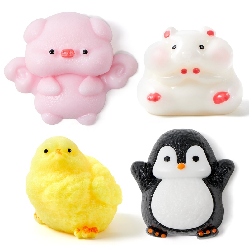 Joyfy Fufu Squishy Toys Sensory Fidget Toys Ultra Soft Taba Squishy Cute Animal Squeeze Toy Stress Relief Gifts for Kids Adults