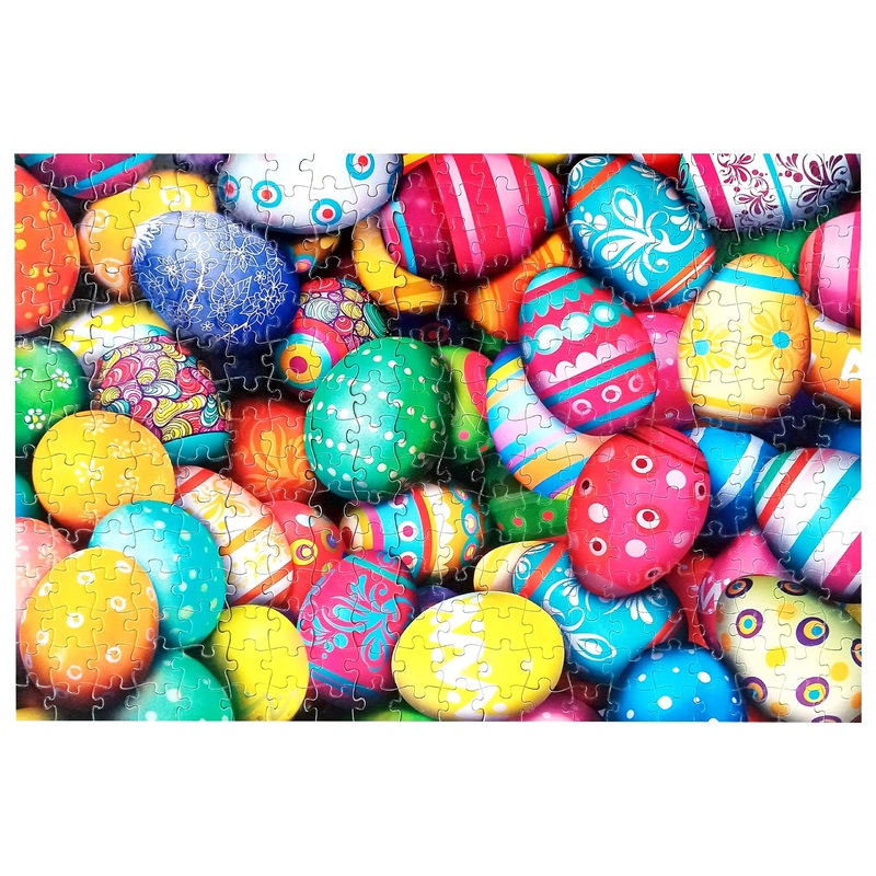 Large 300-piece puzzleEggcellent Perfect for Easter Party Favors Plush Easter Basket for Babies