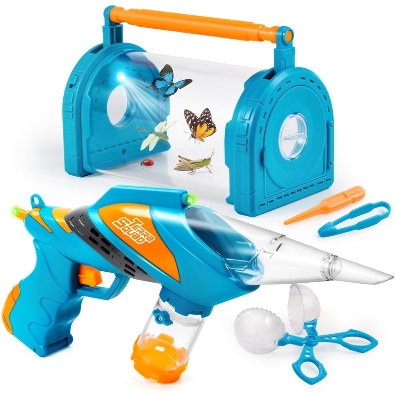 Vacuum Bug Catcher, Bug Catcher Kit for Kids for Backyard Exploration, Includes Insect Casing with Magnification, Outdoor Gifts for Boys/Girls