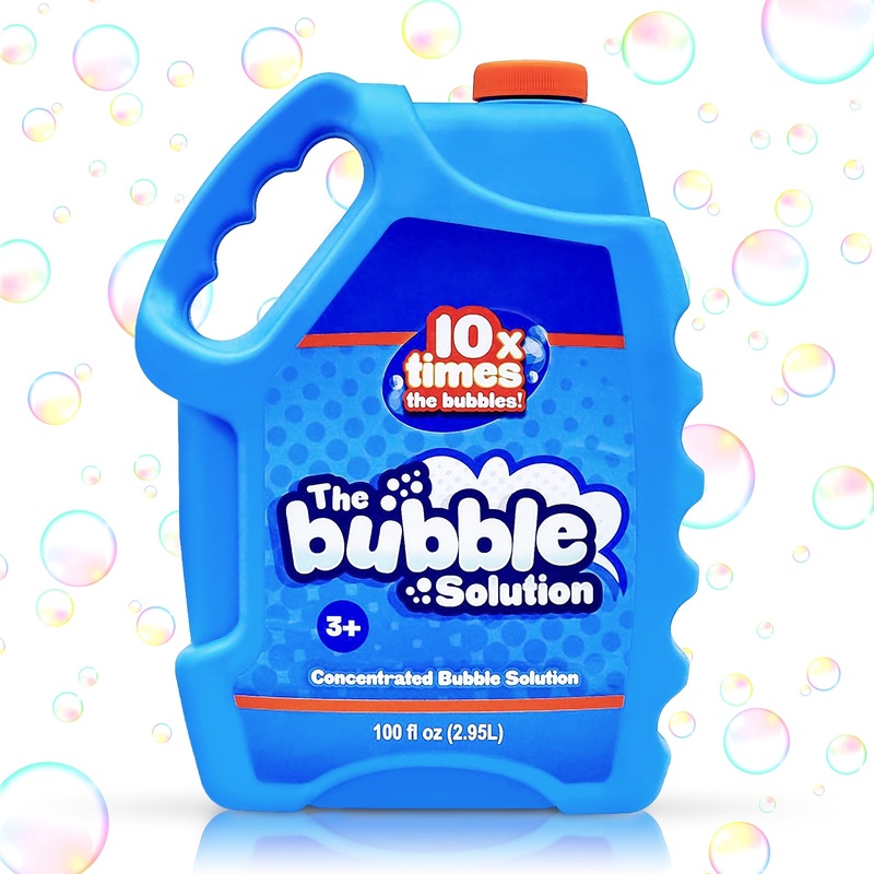 100 oz Concentrated Bubble Solution for Kids, up to 8 Gallon Bubble Liquid Refills for Bubble Machine,Bulk Bubbles Outdoors Toy for Toddlers Boys Girls