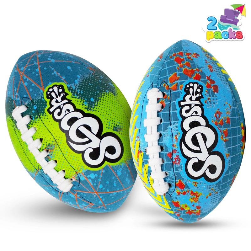 2 Pcs Swimming Pool Waterproof Football, 8.5" Water Football Outdoor Sports Pool Game Toy for Backyard Beach Pool Party