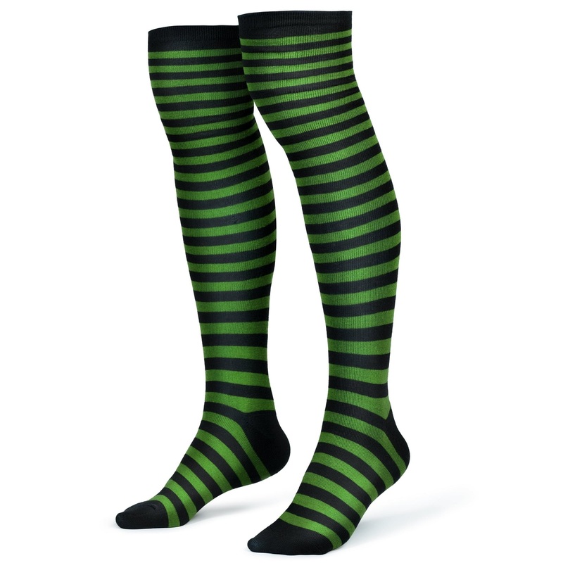 Joyfy Women Over The Knee Striped Thigh High Costume Accessories Stockings for Women and Girls